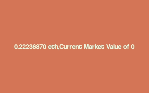 0.22236870 eth,Current Market Value of 0.22236870 ETH