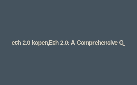 eth 2.0 kopen,Eth 2.0: A Comprehensive Guide for Investors and Enthusiasts