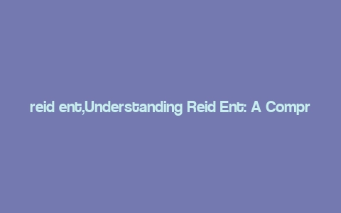 reid ent,Understanding Reid Ent: A Comprehensive Guide