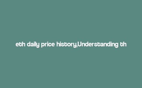 eth daily price history,Understanding the Eth Daily Price History: A Detailed Overview