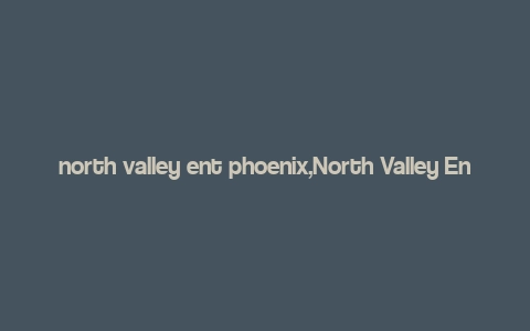 north valley ent phoenix,North Valley Ent Phoenix: A Comprehensive Guide